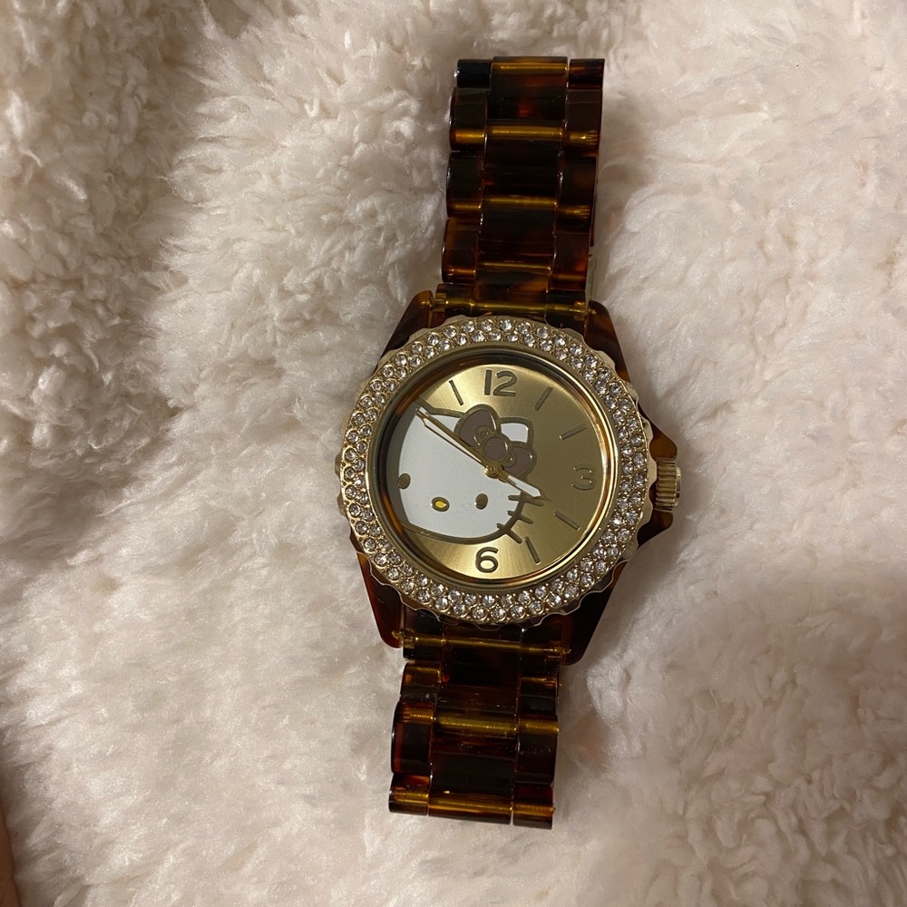 NWOT tortoise shell authentic Hello Kitty watch